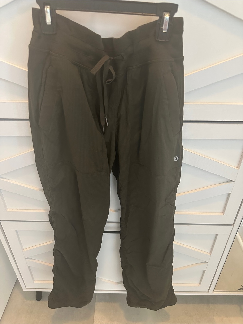 lululemon athletica Olive Green Drawstring Track Pants